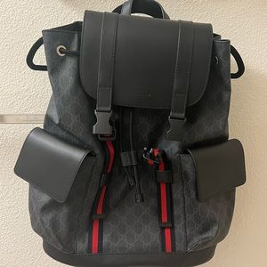 Gucci GG Black Backpack